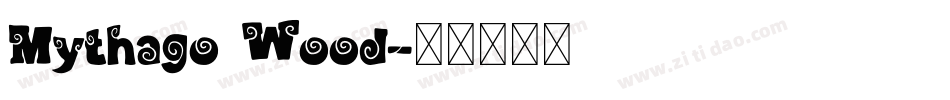 Mythago Wood字体转换